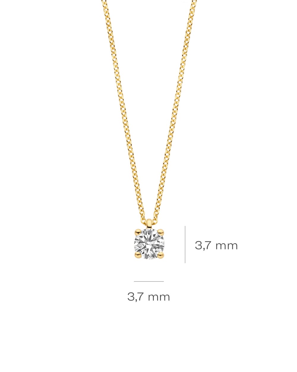 BLUSH Birthstone ogrlica 3200YLG - Slika 4